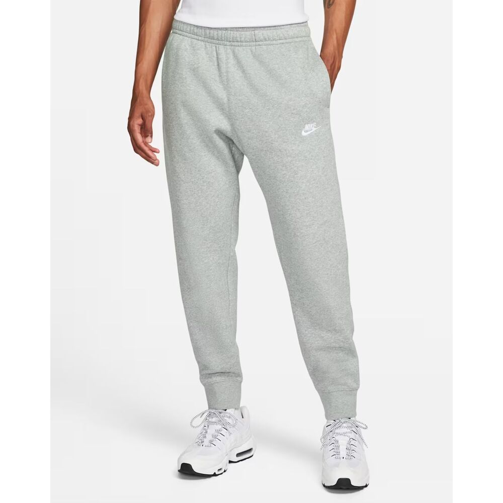 Nike Sportswear Club Fleece Joggers  Grey Heather Size Medium